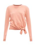 Altuzarra - Nalini Tie-knot Cashmere Sweater - Womens - Light Pink