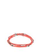 M Cohen Coral, Jade And Sterling-silver Bracelet