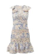 Matchesfashion.com Zimmermann - Verity Floral Print Cotton Mini Dress - Womens - White