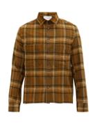 Matchesfashion.com King & Tuckfield - Checked Wool-flannel Shirt - Mens - Brown Multi