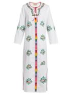 Muzungu Sisters Jasmine Floral-embroidered Cotton Dress