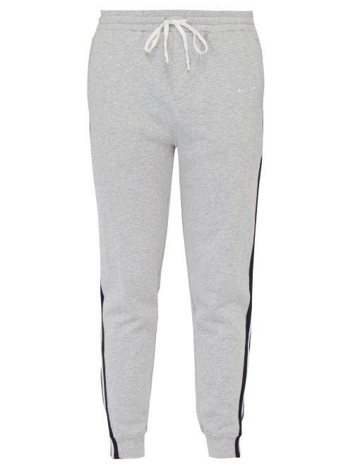 Matchesfashion.com The Upside - Track City Cotton Jersey Track Pants - Mens - Grey