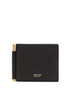 Mens Accessories Tom Ford - T-line Money-clip Grained-leather Bifold Wallet - Mens - Black