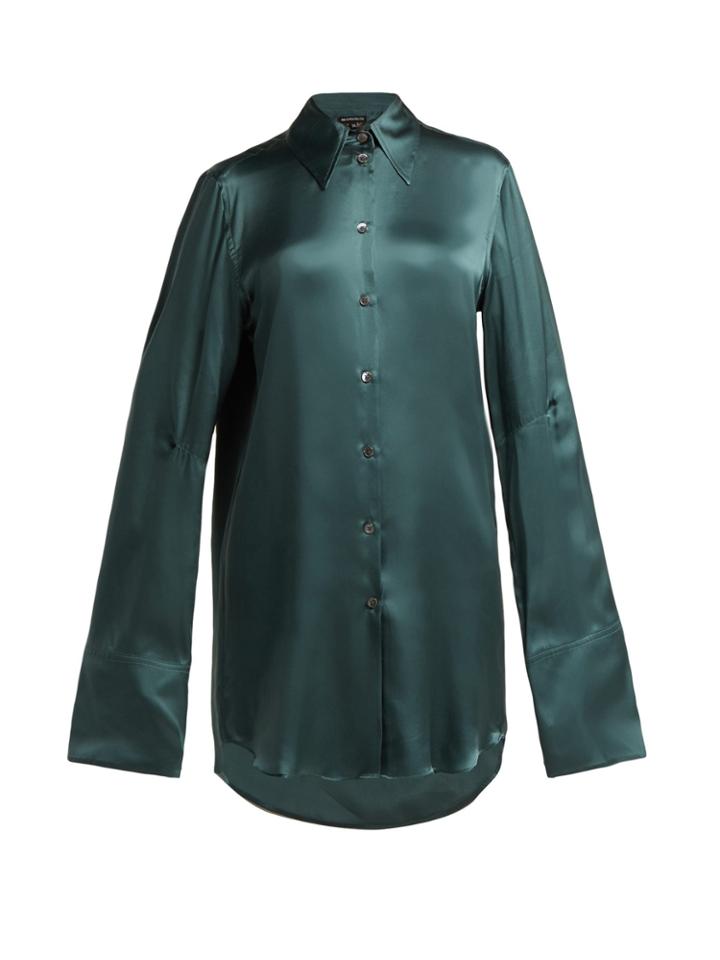 Ann Demeulemeester Extended-cuff Silk Blouse
