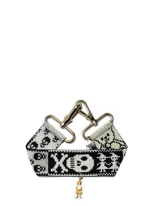 Matchesfashion.com Chopova Lowena - X Georgia Kemball Charm Beaded Choker - Womens - Black White