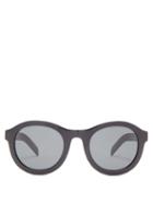 Matchesfashion.com Prada Eyewear - Round Acetate Sunglasses - Mens - Black