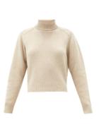 Matchesfashion.com Maison Margiela - Roll-neck Recycled-wool And Alpaca-blend Sweater - Womens - Beige