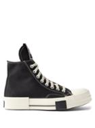 Rick Owens Drkshdw X Converse - X Converse Drkstar High-top Canvas Trainers - Womens - Black