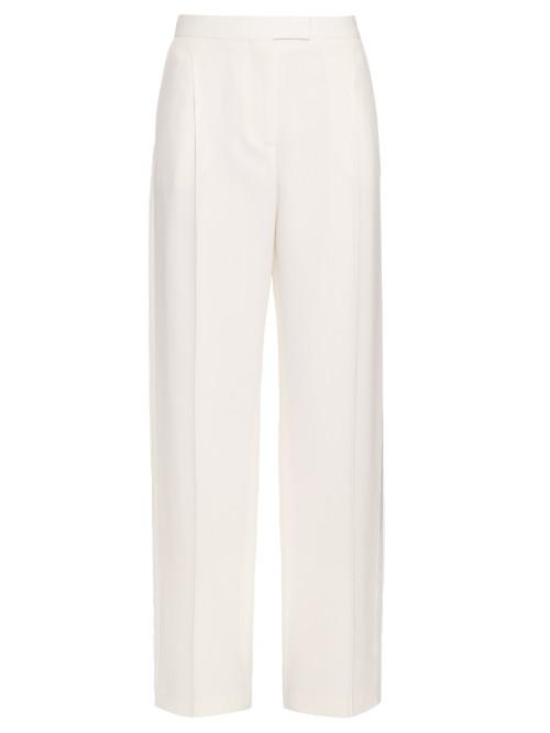 Alexander Mcqueen Straight-leg Wool And Silk-blend Trousers
