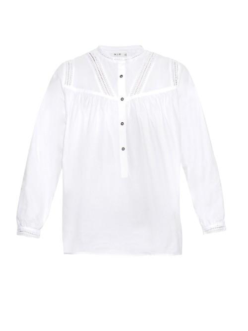 Mih Jeans Broderie-anglaise Cotton Blouse