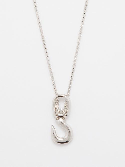 Mateo - Hook Sterling-silver Necklace - Mens - Silver
