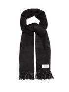 Matchesfashion.com Givenchy - Atelier Label Wool Blend Scarf - Mens - Black