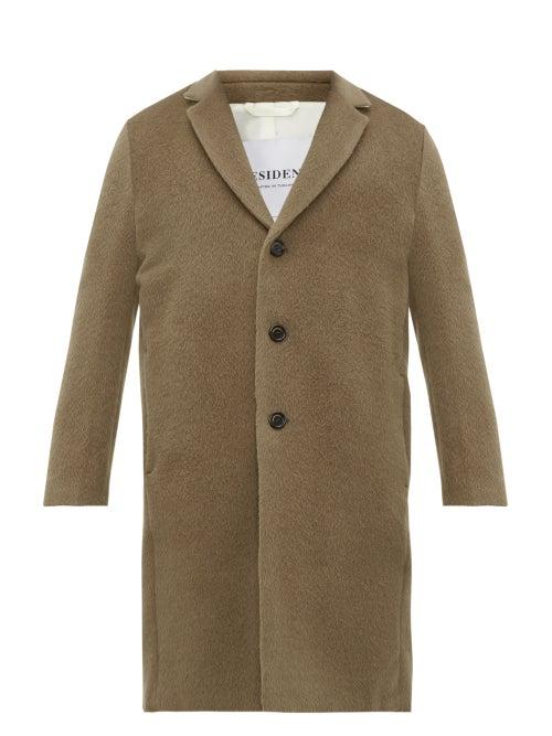 Matchesfashion.com President's - Egg Single Breasted Alpaca Blend Coat - Mens - Beige