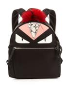 Fendi Bag Bugs Nylon And Fur Backpack