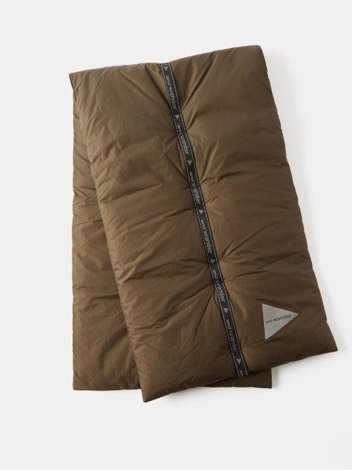 And Wander - Primaloft Padded Ripstop Scarf - Mens - Khaki
