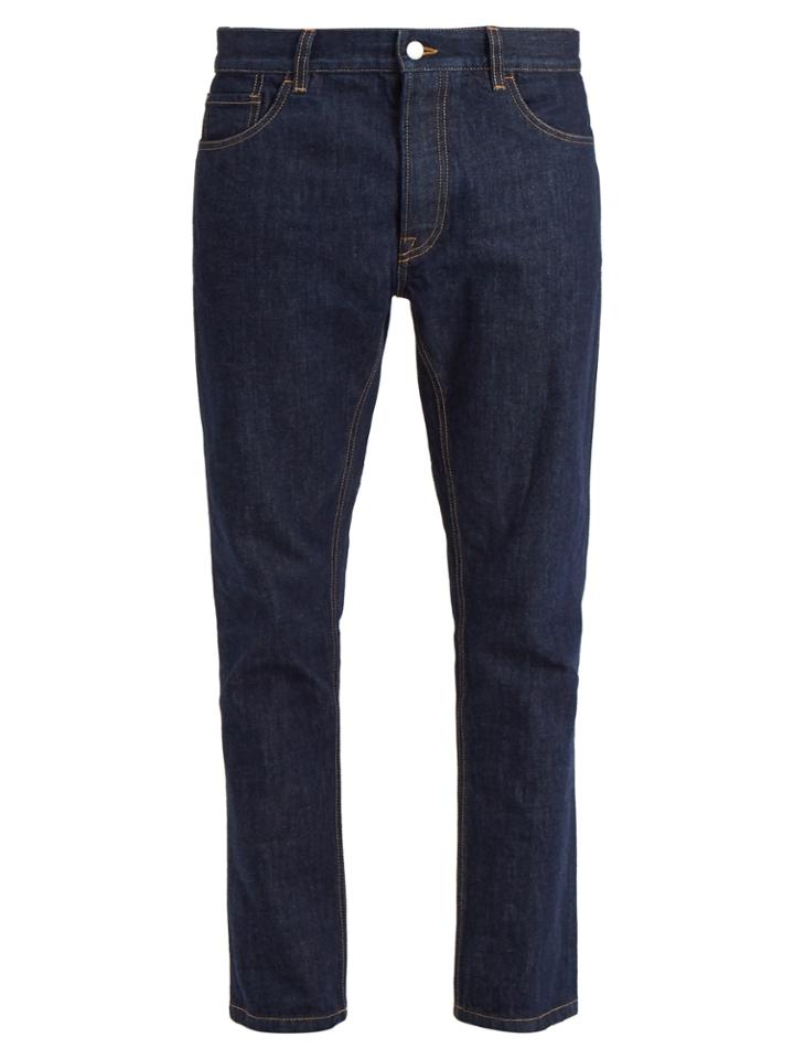 Prada Stitch-detail Straight-leg Cotton Jeans