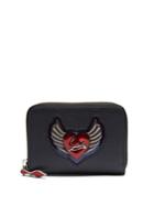 Christian Louboutin Panettone Heart-embellished Leather Coin Purse