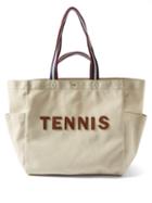 Anya Hindmarch - Tennis Recycled Canvas Tote Bag - Womens - White Multi