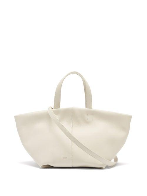 Matchesfashion.com Mansur Gavriel - Tulipano Leather Tote Bag - Womens - White