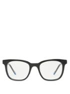 Matchesfashion.com Le Specs - Convince Me Square Acetate Glasses - Womens - Black