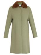 Redvalentino Fur-collar Boucl Coat