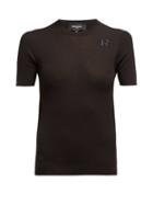 Matchesfashion.com Rochas - R Logo Embroidered Ribbed Cotton Top - Womens - Black