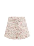 Matchesfashion.com Sir - Caprice Floral-print Cotton Shorts - Womens - White Print