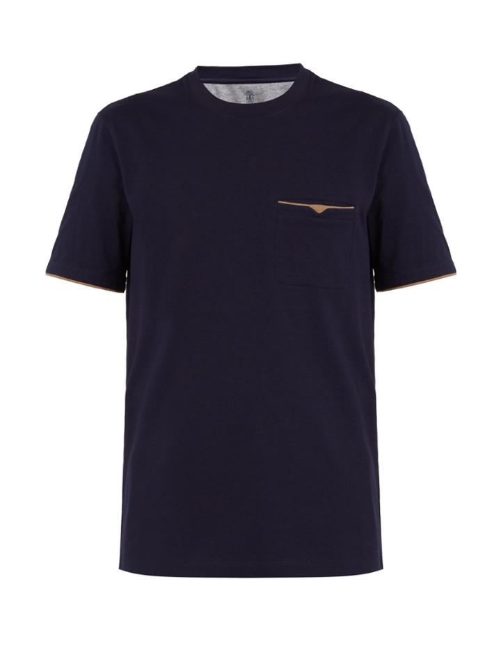 Brunello Cucinelli Welt-pocket Cotton-jersey T-shirt