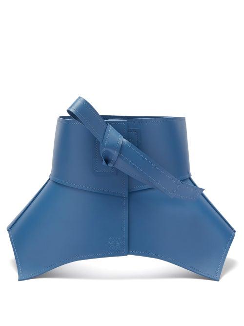 Matchesfashion.com Loewe - Obi Leather Belt - Womens - Blue