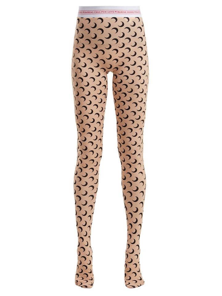 Marine Serre Moon-print High-rise Stretch Leggings