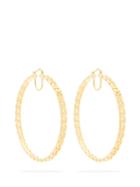 Matchesfashion.com Versace - Greca Large Hoop Earrings - Womens - Gold