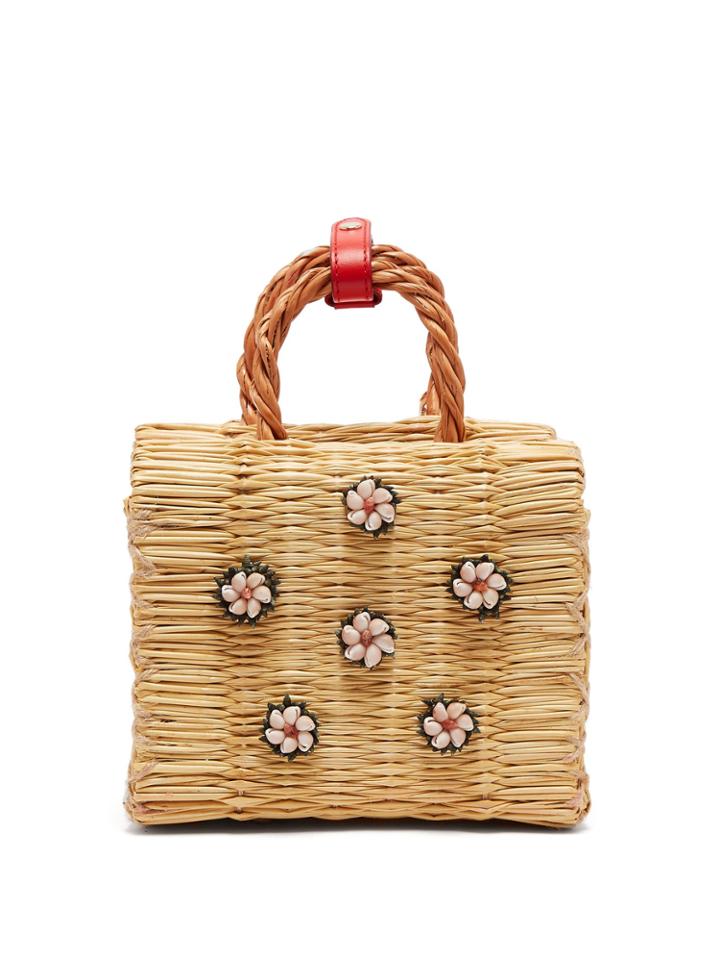 Heimat Atlantica Shella Mini Reed Basket Bag