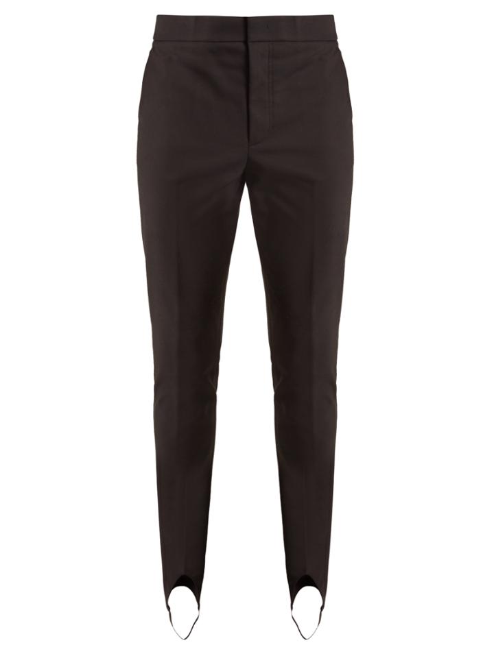 Helmut Lang Mid-rise Slim-leg Stirrup-hem Trousers