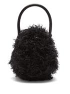 Matchesfashion.com Simone Rocha - Faux Fur And Tinsel Bag - Womens - Black