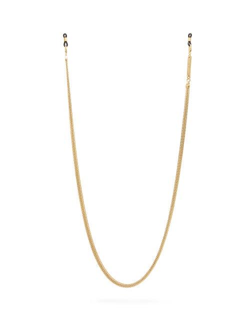 Matchesfashion.com Frame Chain - Billie 18kt Gold-plated Glasses Chain - Womens - Yellow Gold