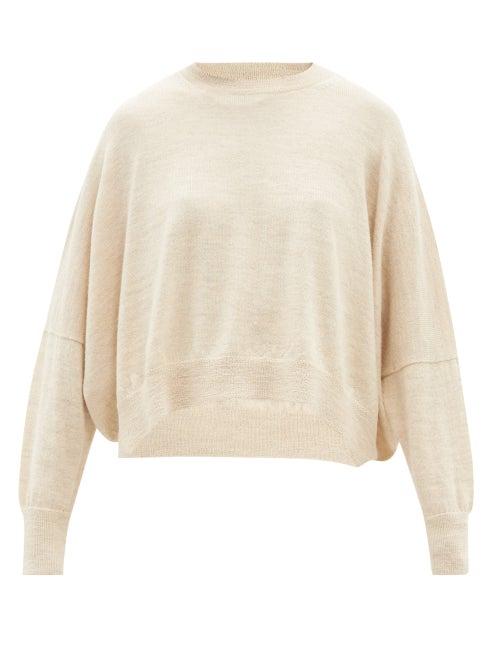 Lauren Manoogian - Alpaca And Merino Wool-blend Knit Sweater - Womens - Ivory