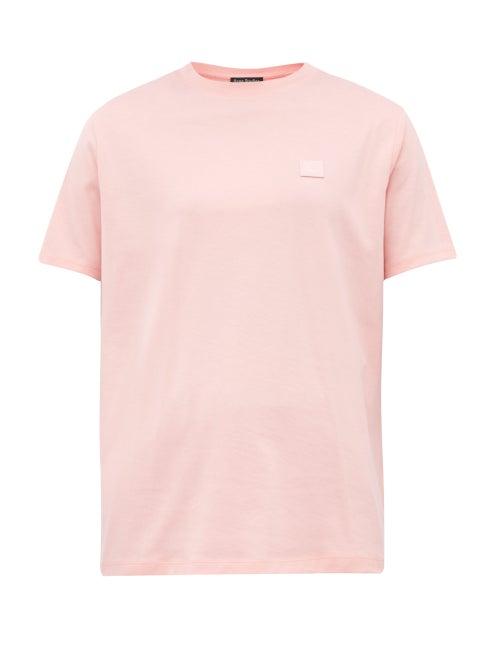 Matchesfashion.com Acne Studios - Ellison Face Cotton Jersey T Shirt - Womens - Light Pink