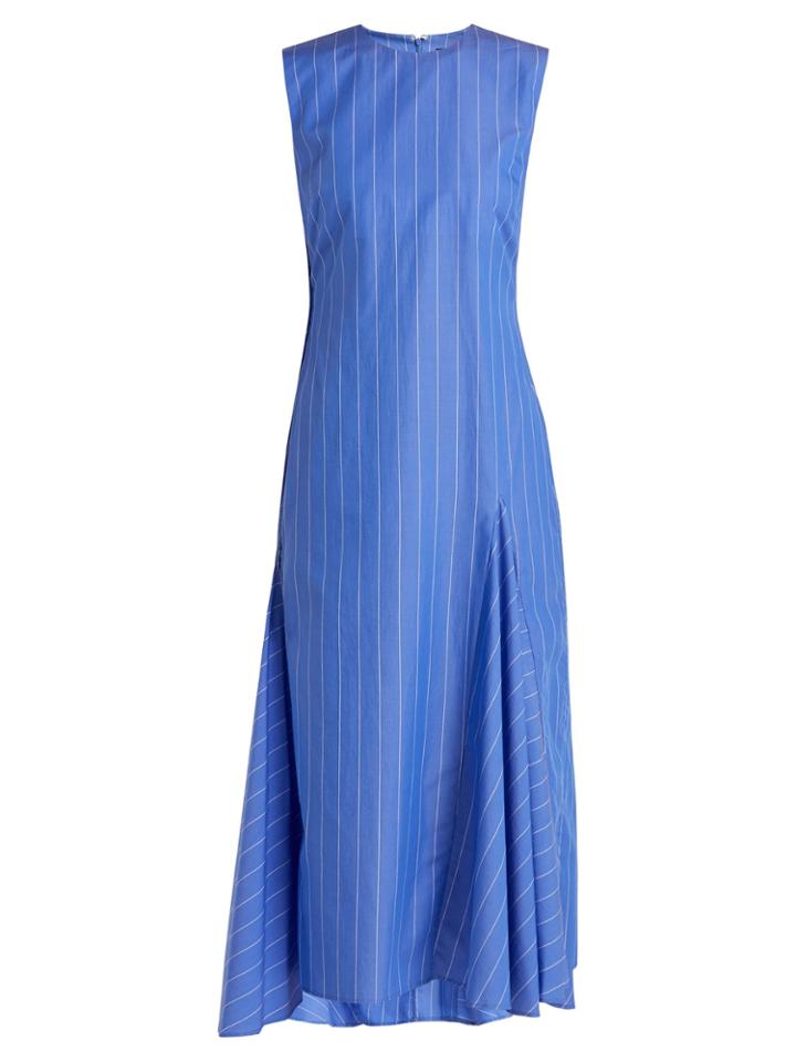 Ellery Nightwood Striped Cotton Midi Dress