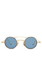 Matchesfashion.com Jacques Marie Mage - Ringo Round Metal Sunglasses - Mens - Gold