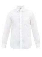 Matchesfashion.com Officine Gnrale - Tristan Removable-collar Cotton-poplin Shirt - Mens - White