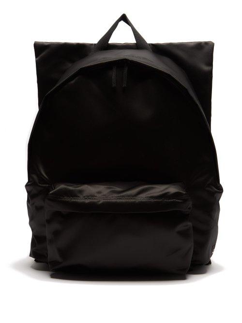 Matchesfashion.com Raf Simons X Eastpak - Photographic Print Satin Backpack - Mens - Black