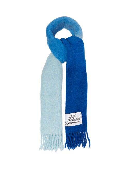 Marni - Ombr Alpaca-blend Scarf - Womens - Blue
