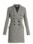 Matchesfashion.com Stella Mccartney - Double Breasted Houndstooth Wool Dress - Womens - Grey