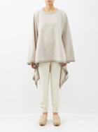 Lauren Manoogian - Blanket-stitched Alpaca-blend Sweater - Womens - Light Beige