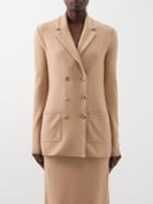 Gabriela Hearst - Loretta Double-breasted Merino Jacket - Womens - Camel