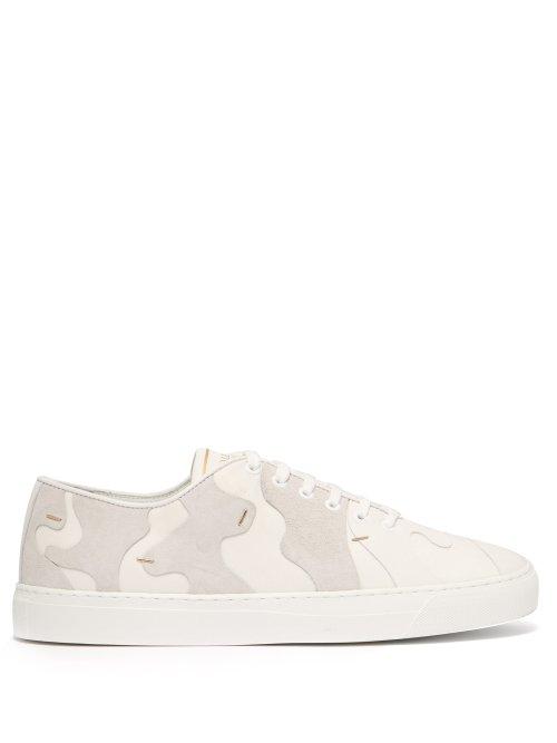 Matchesfashion.com Valentino - Clipit Camouflage Trainers - Mens - White