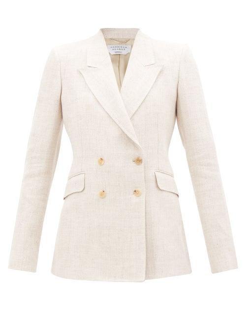 Gabriela Hearst - Stephanie Double-breasted Linen Blazer - Womens - Ivory