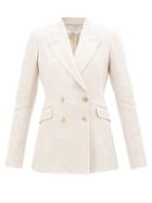 Gabriela Hearst - Stephanie Double-breasted Linen Blazer - Womens - Ivory