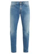 Saint Laurent Distressed Slim-leg Jeans