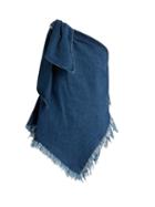 Matchesfashion.com Marques'almeida - Asymmetric Knot Shoulder Denim Top - Womens - Denim